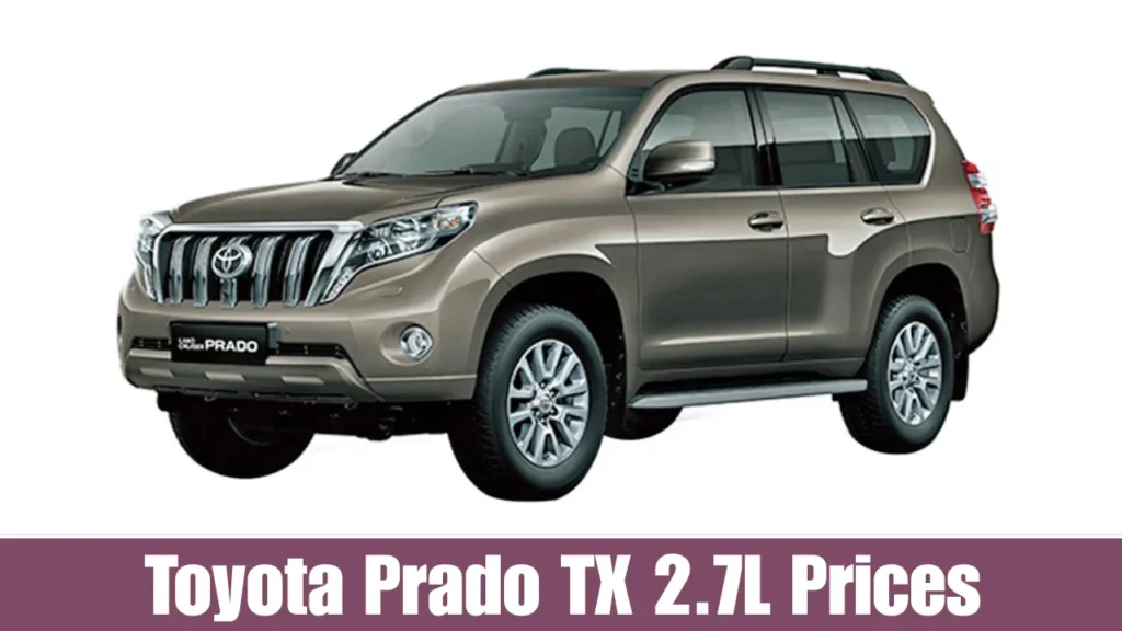 Toyota Prado TX 2.7L Prices 2025
