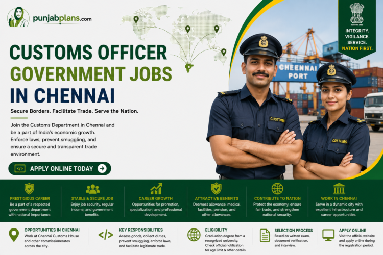 Customs Officer Government Jobs in Chennai